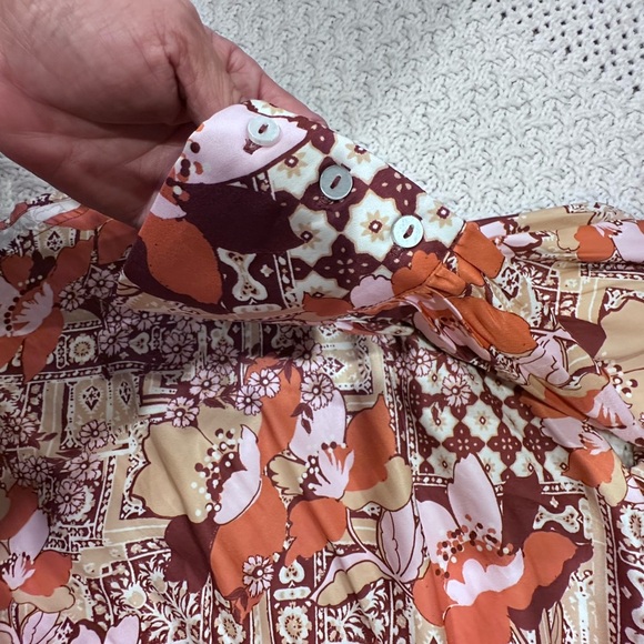 NWOT FREE PEOPLE S/P Floral Patterned Women's Top - Picture 3 of 14